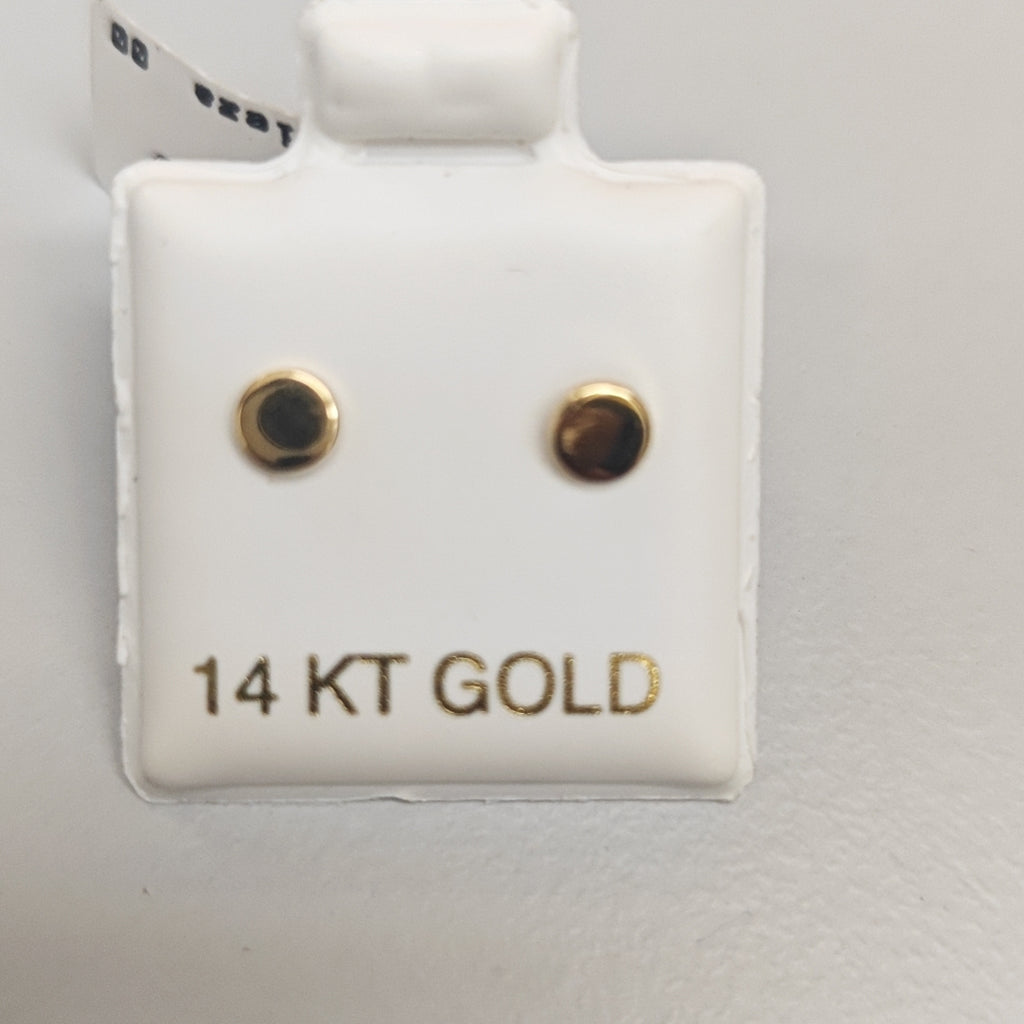 BROQUELES ORO 14K 1 (NUEVO)