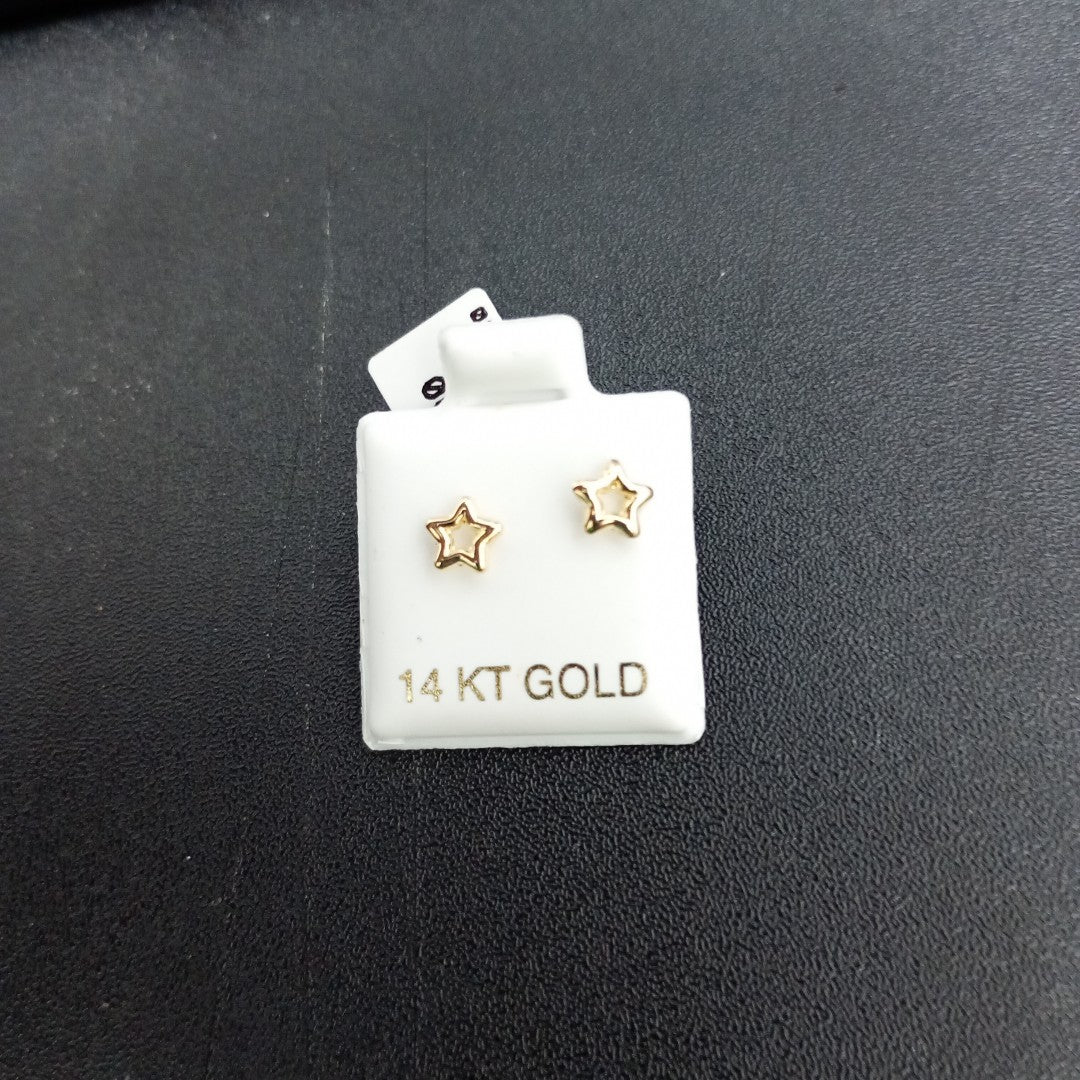 BROQUELES ORO 14K 1 (NUEVO)