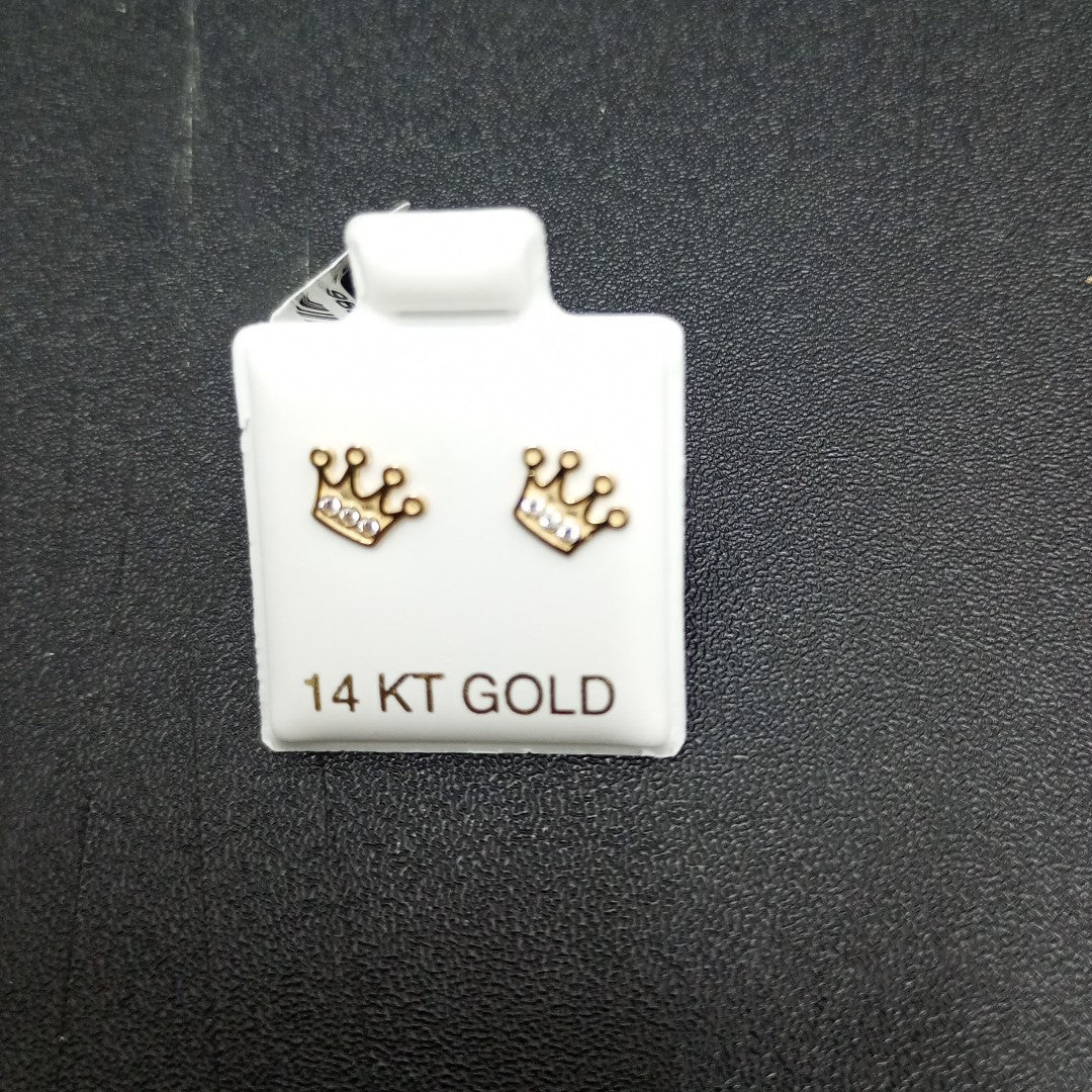 BROQUELES ORO 14K 1 (NUEVO)