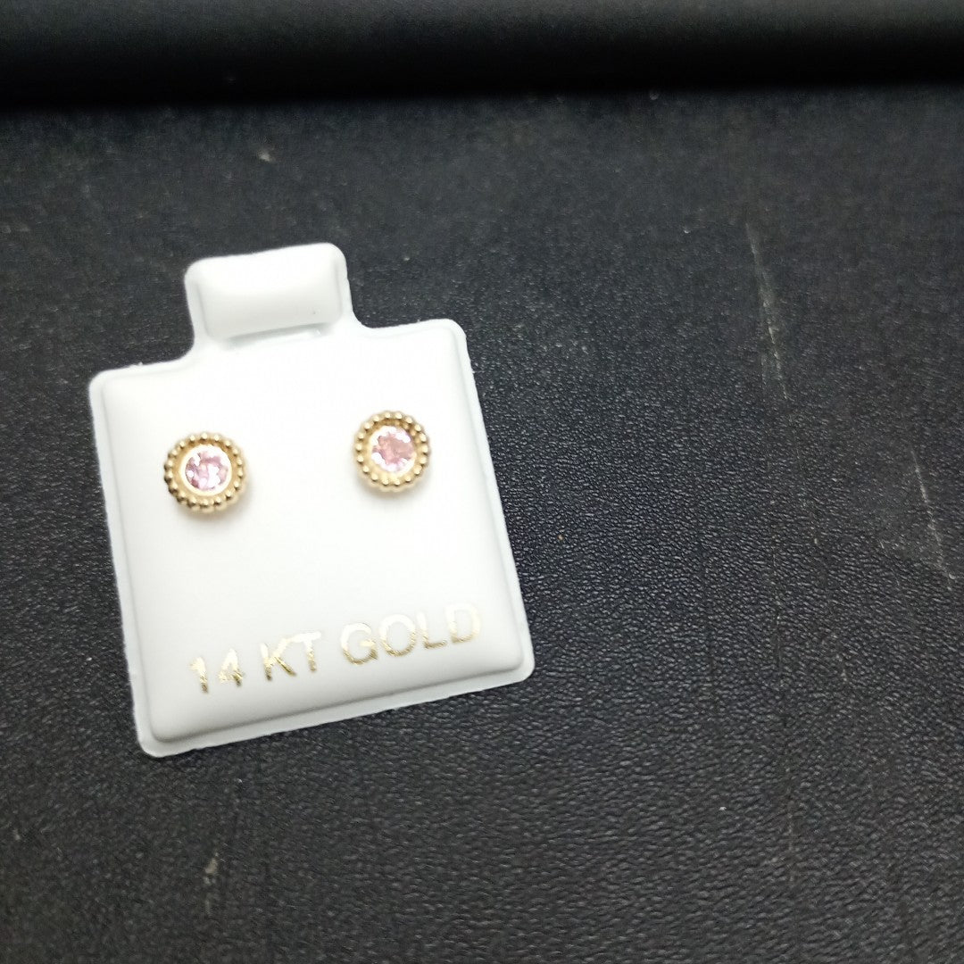 BROQUELES ORO 14K 1 (NUEVO)
