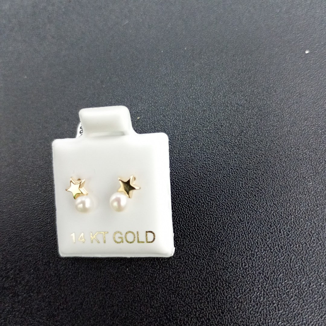 BROQUELES ORO 14K 1 (NUEVO)