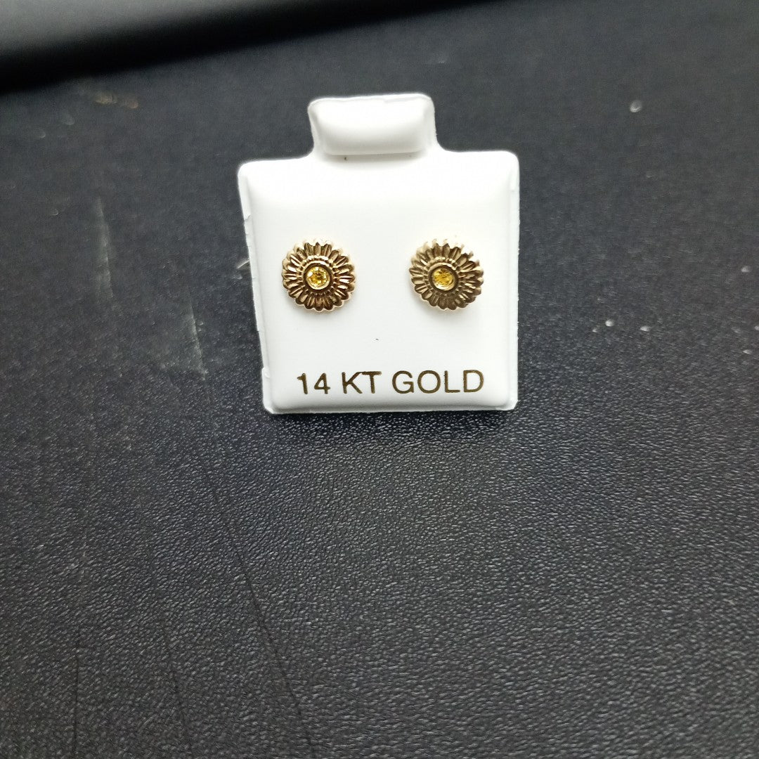 BROQUELES ORO 14K 1 (NUEVO)