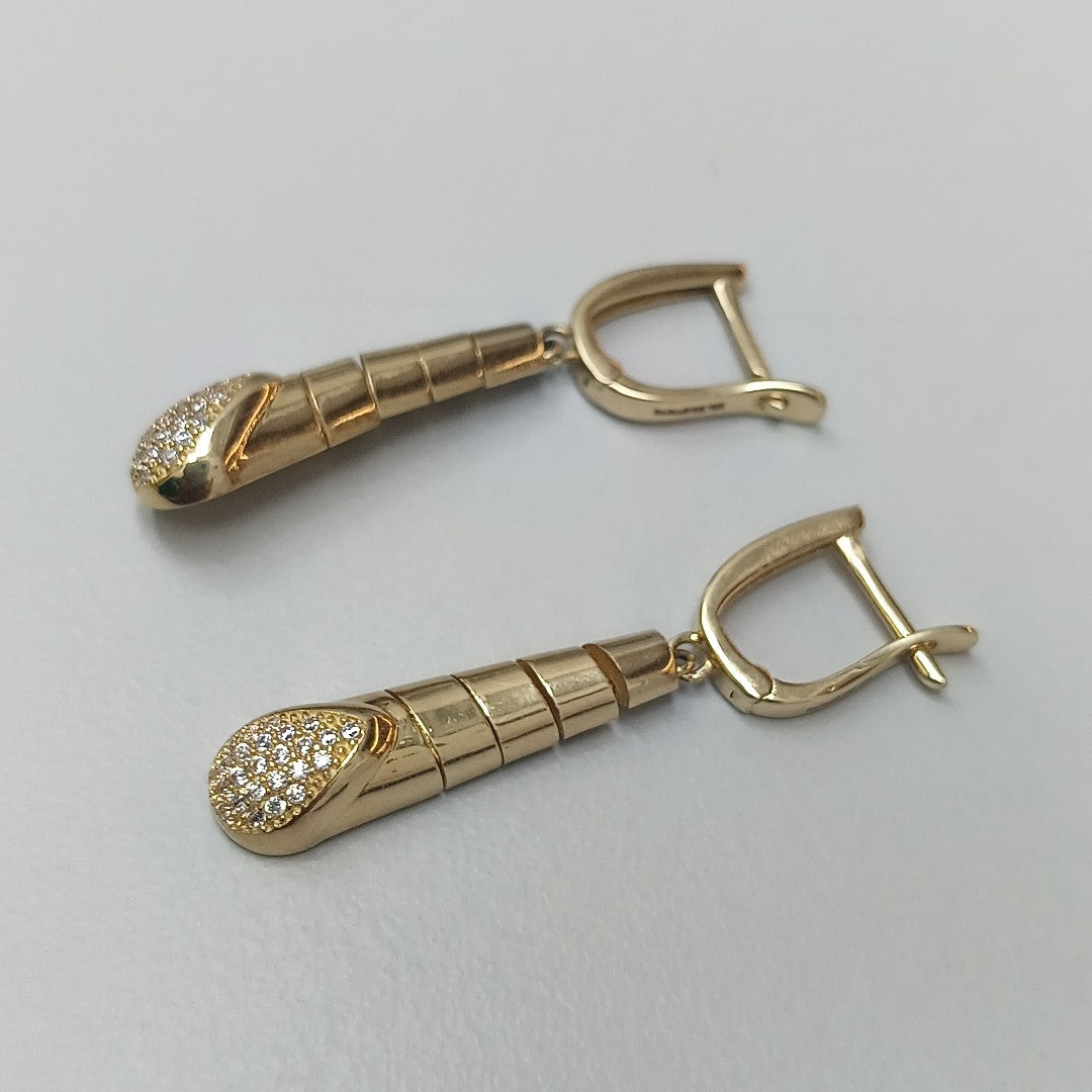 BROQUELES ORO 14K 5.8 (NUEVO)