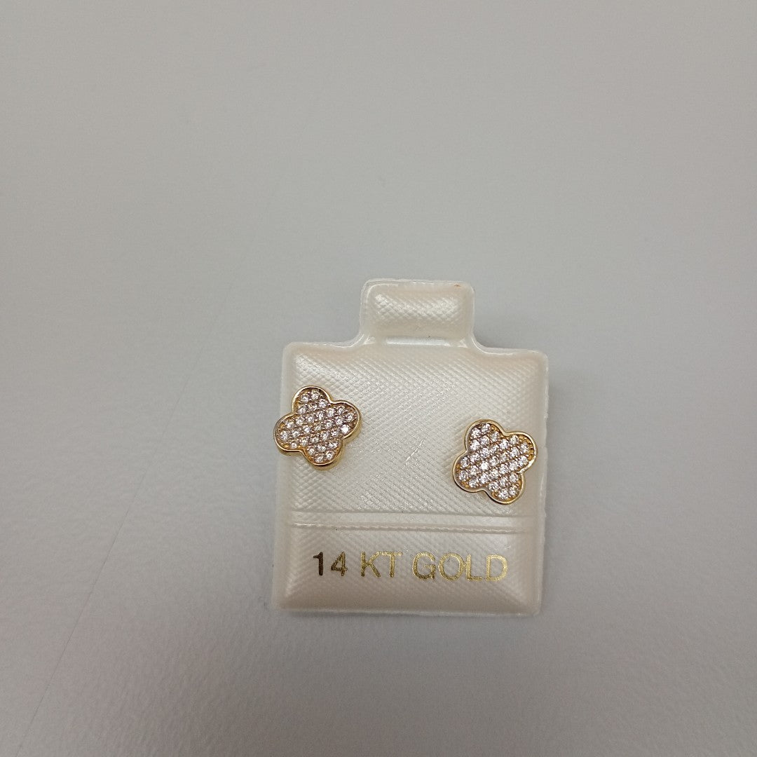 BROQUELES ORO 14K 1 (NUEVO)