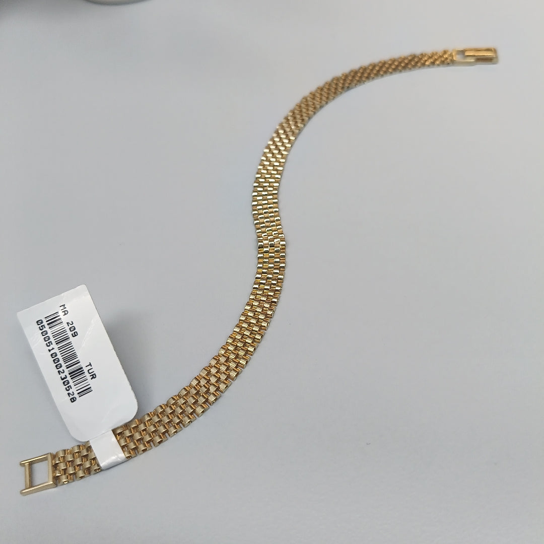 PULSERAS CABALLERO ORO 14K 11 (NUEVO)