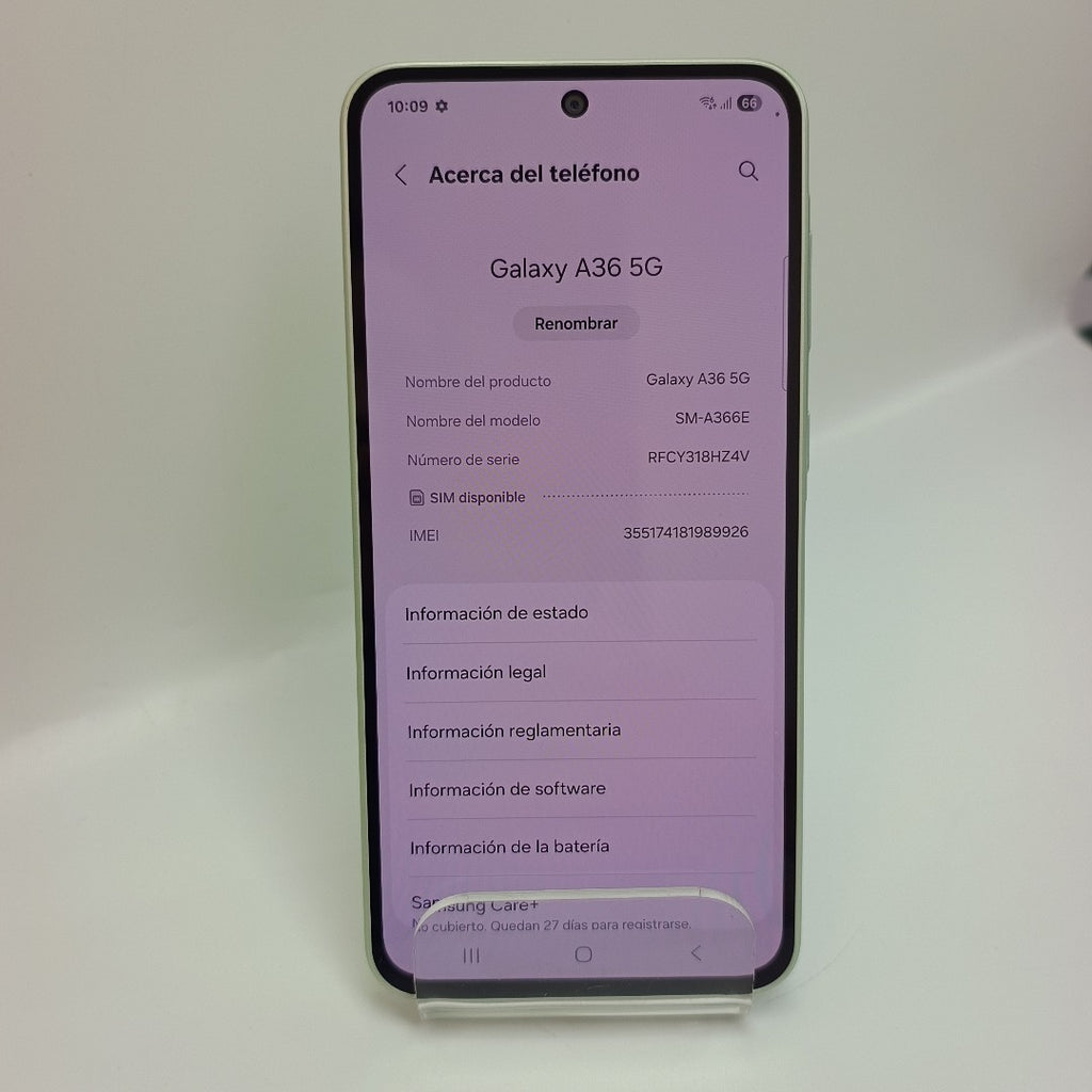 CELULAR SAMSUNG GALAXY A36 5G SM-A366E (2025) 128 GB 6 GB RAM (SEMINUEVO)