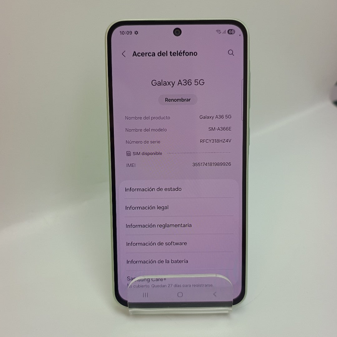 CELULAR SAMSUNG GALAXY A36 5G SM-A366E (2025) 128 GB 6 GB RAM (SEMINUEVO)