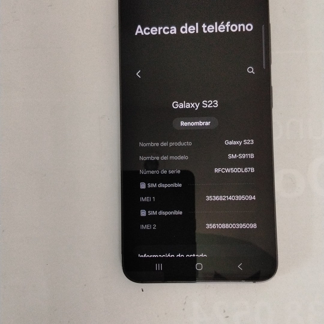 CELULAR SAMSUNG GALAXY S23 SM-S911B 256 GB 8 GB RAM (SEMINUEVO)