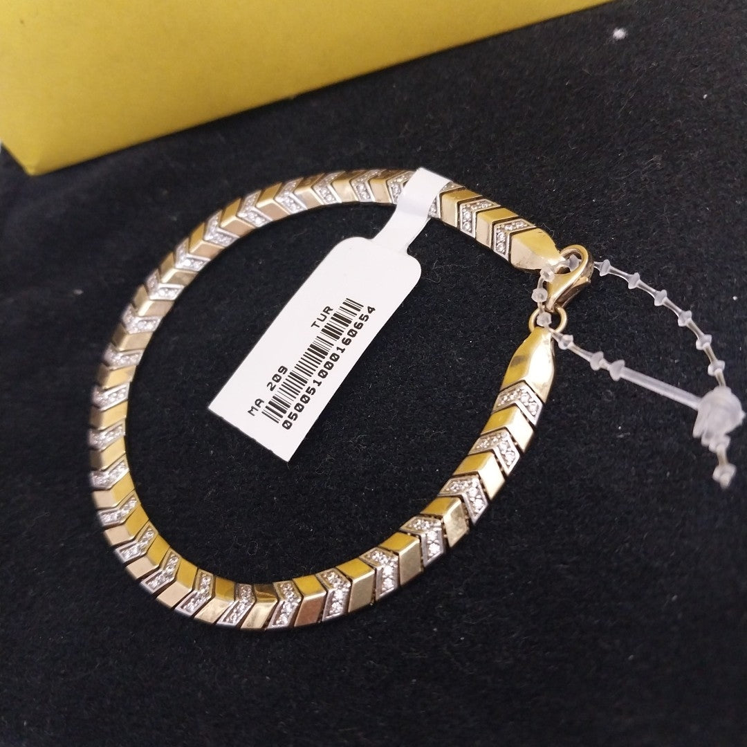 PULSERAS DAMA ORO 14K 9.4 (NUEVO)