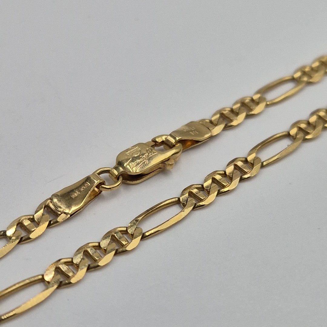 CADENAS CARTIER 3*1 AMARILLA ORO 14K 8.8 (NUEVO)