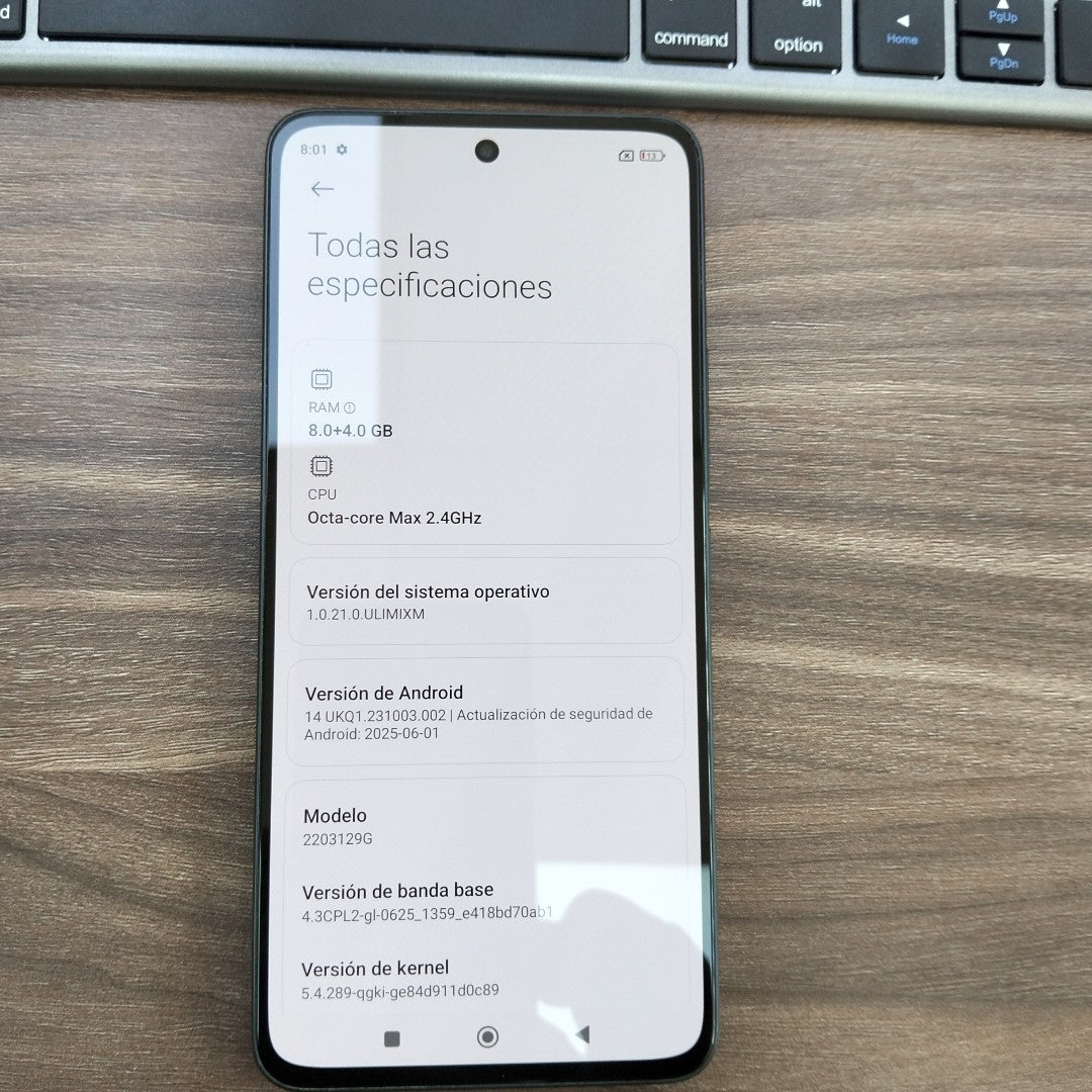 CELULAR XIAOMI 12 LITE 2203129G 256 GB 8 GB RAM (SEMINUEVO)