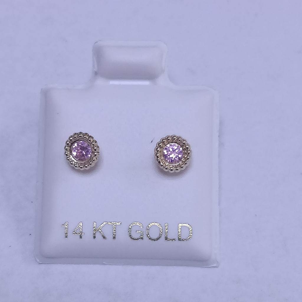 BROQUELES ORO 14K 1 (NUEVO)