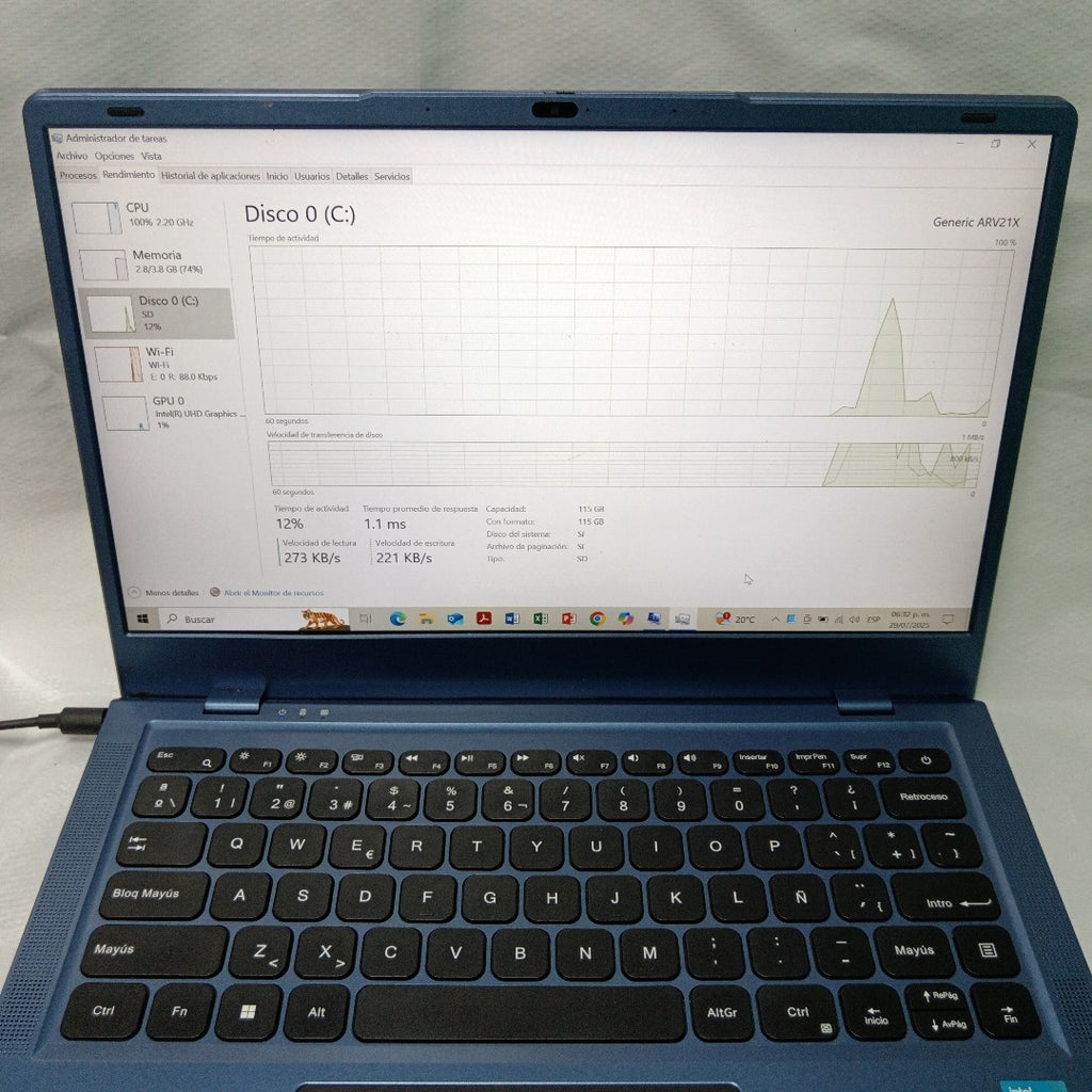 LAPTOP RCA RWNP41424 128 GB 4 GB RAM (SEMINUEVO)