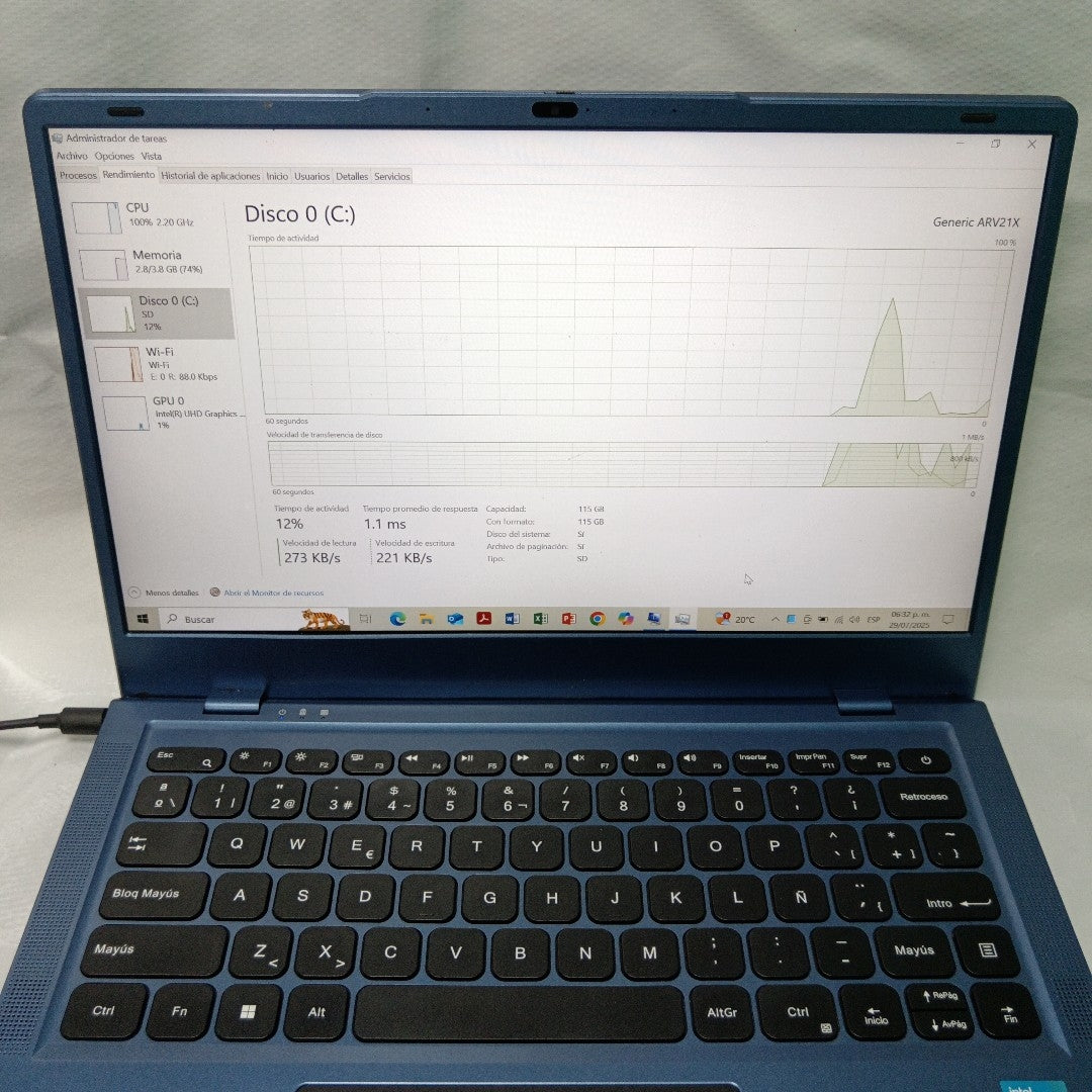 LAPTOP RCA RWNP41424 128 GB 4 GB RAM (SEMINUEVO)
