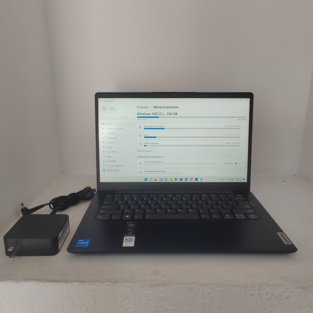LAPTOP LENOVO IDEAPAD 3 14IAU7 (2022) 256 GB SSD 8 GB RAM (SEMINUEVO)