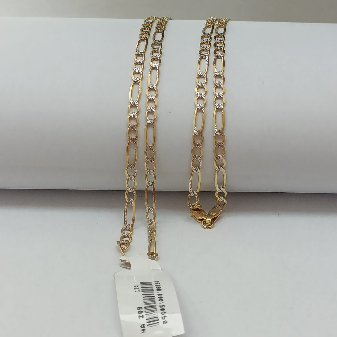 CADENAS CARTIER 3*1 DIAMANTADA ORO 14K 7.4 (NUEVO)