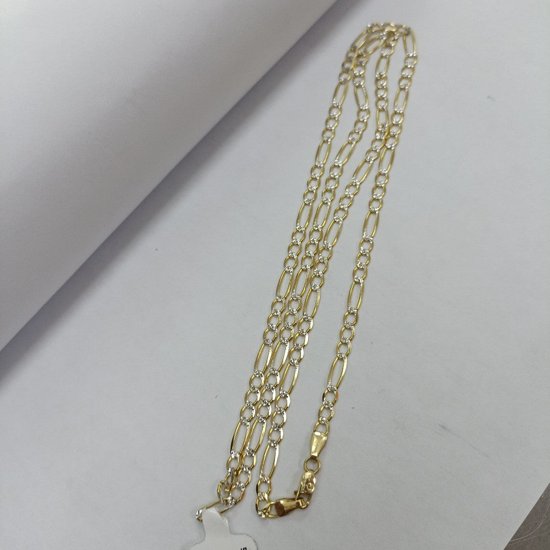 CADENAS CARTIER 3*1 DIAMANTADA ORO 14K 7.5 (NUEVO)