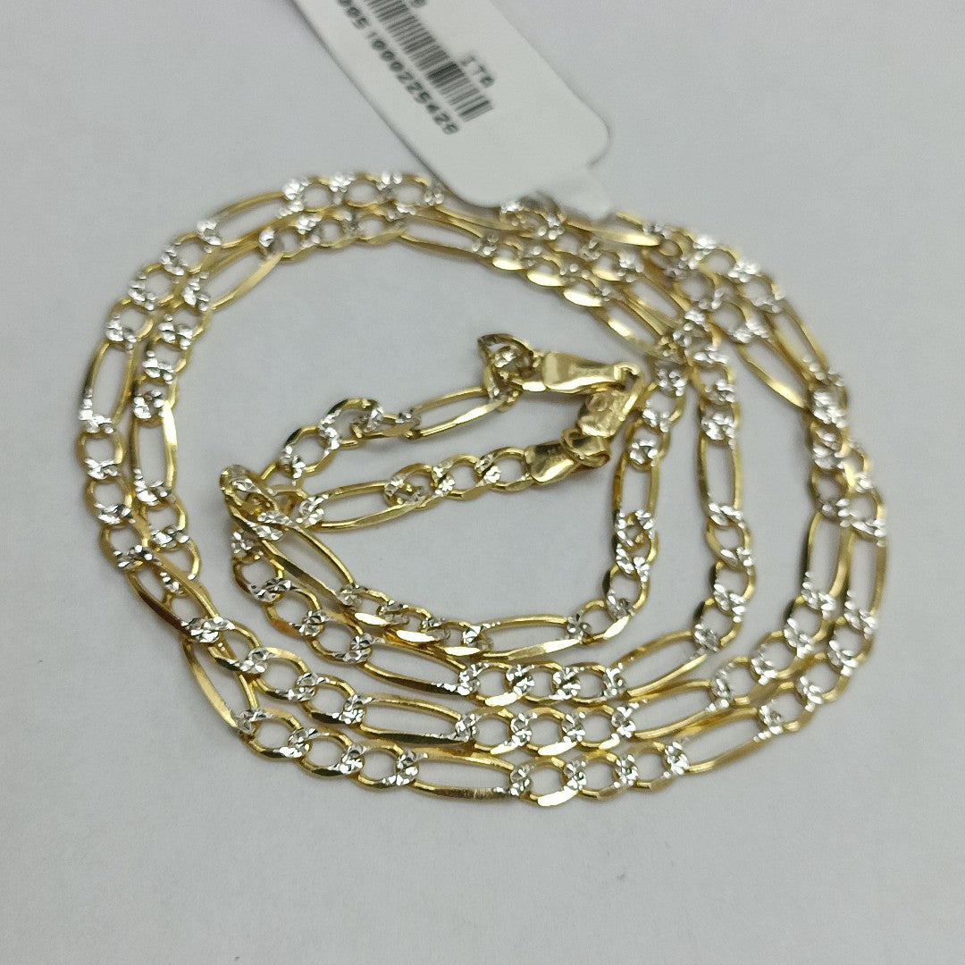 CADENAS CARTIER 3*1 DIAMANTADA ORO 14K 7.4 (NUEVO)