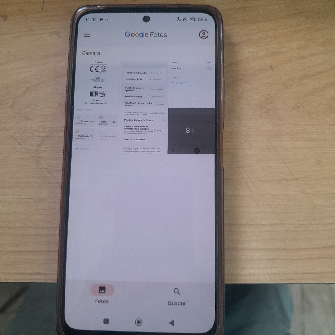 CELULAR XIAOMI REDMI NOTE 12 23028RA60L 128 GB 6 GB RAM (SEMINUEVO)