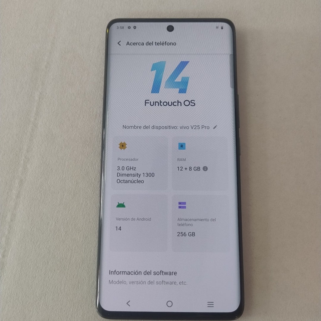 CELULAR VIVO V25 PRO V2158 256 GB 12 GB RAM (SEMINUEVO)