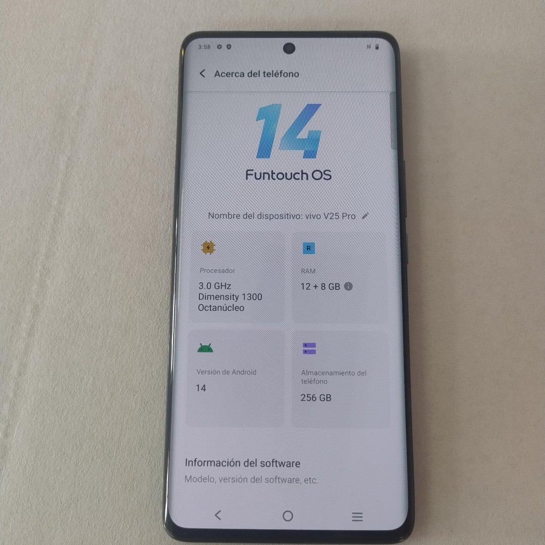 CELULAR VIVO V25 PRO V2158 256 GB 12 GB RAM (SEMINUEVO)