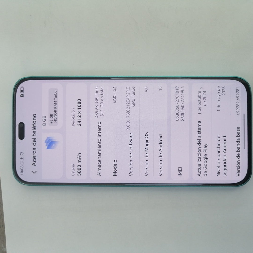 CELULAR HONOR X8C ABR-LX3 (2022) 512 GB 8 GB RAM (SEMINUEVO)
