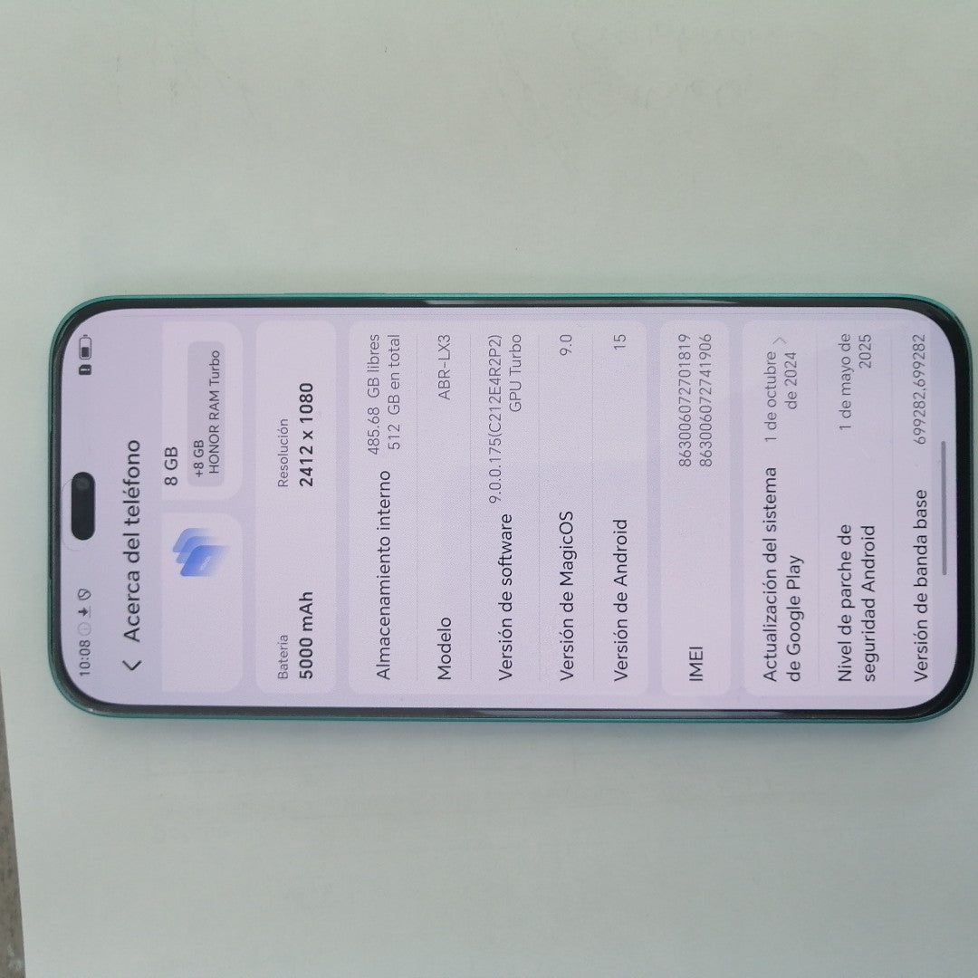 CELULAR HONOR X8C ABR-LX3 (2022) 512 GB 8 GB RAM (SEMINUEVO)