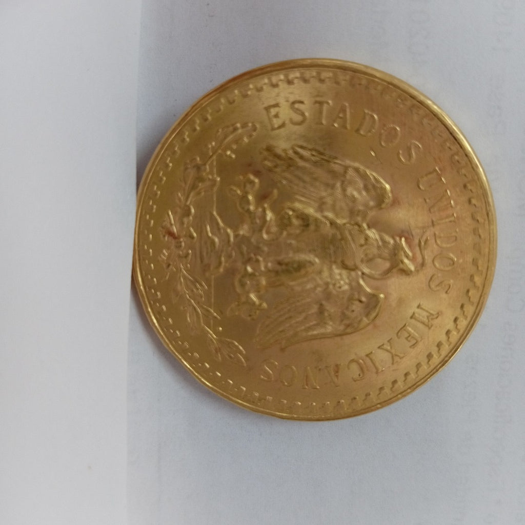 K1 41,60 GRMS - DTO. 0,00 GRMS - 21 K - AVALÚO 76003,20 * IDENTIFICACIÓN  MONEDA NOMINATIVA * MONEDAS PESOS  50 PESOS (SEMINUEVO)