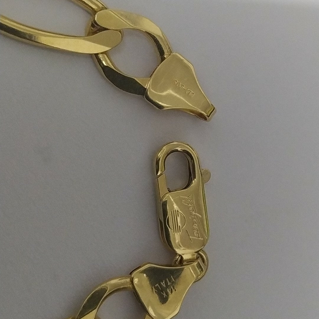 PULSERAS CABALLERO CARTIER 3*1 AMARILLA ORO 14K 14 (NUEVO)
