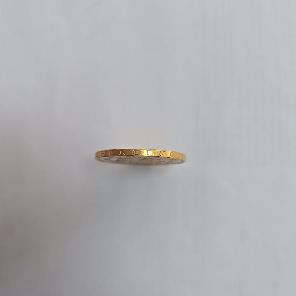 K1 41,60 GRMS - DTO. 0,00 GRMS - 21 K - AVALÚO 76003,20 * IDENTIFICACIÓN  MONEDA NOMINATIVA * MONEDAS PESOS  50 PESOS (SEMINUEVO)