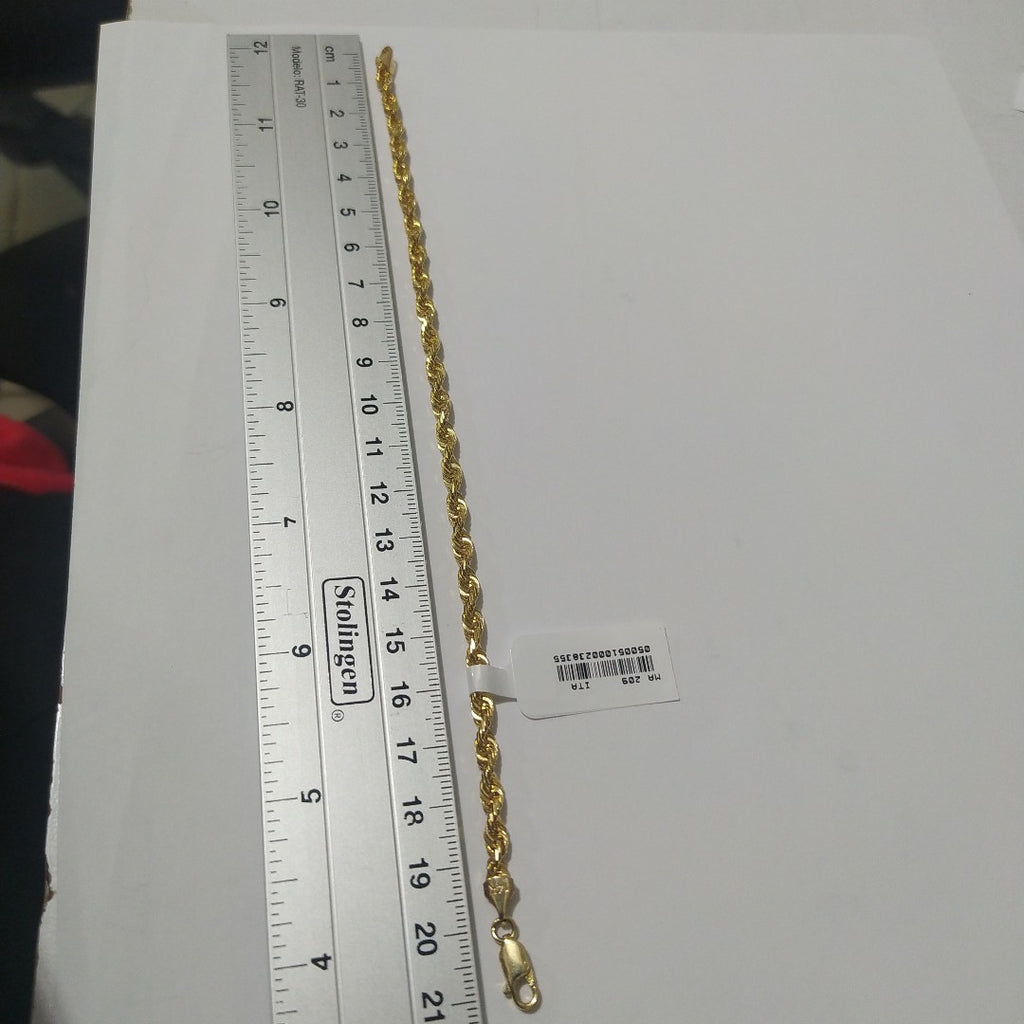 PULSERAS CABALLERO TORSAL ORO 14K 9.5 (NUEVO)