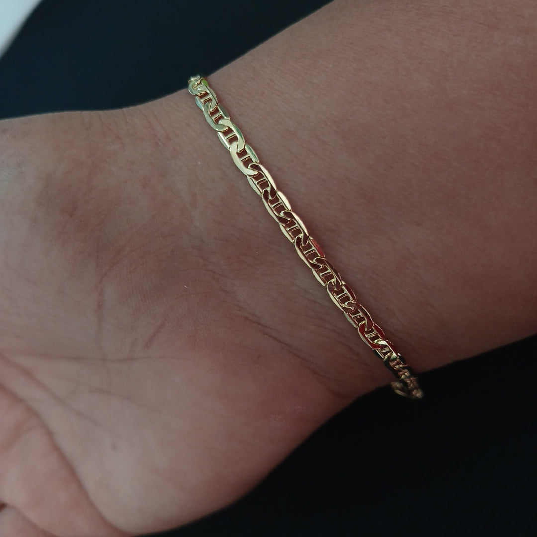 PULSERAS CABALLERO GUCCHI ORO 14K 4.4 (NUEVO)