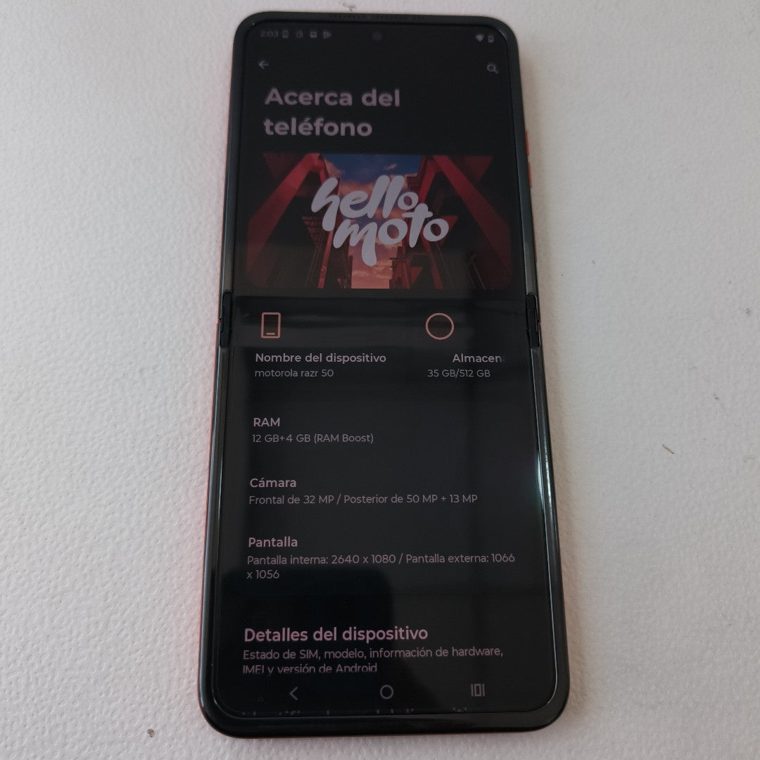 CELULAR MOTOROLA RAZR 50 5G XT2453-1 512 GB 12 GB RAM (SEMINUEVO)