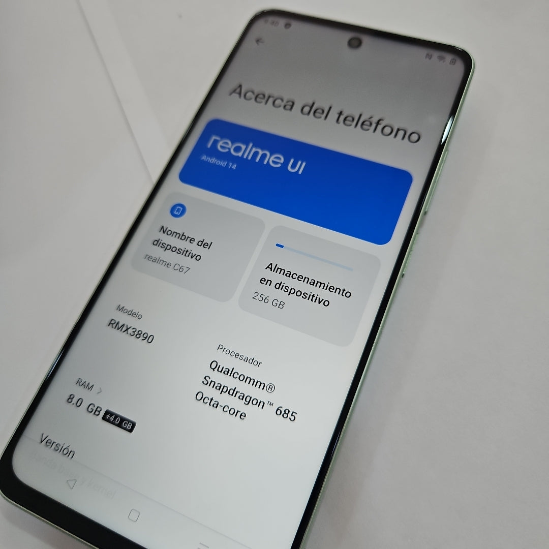 CELULAR REALME C67 RMX3890 (2023) 256 GB 8 GB RAM (SEMINUEVO)