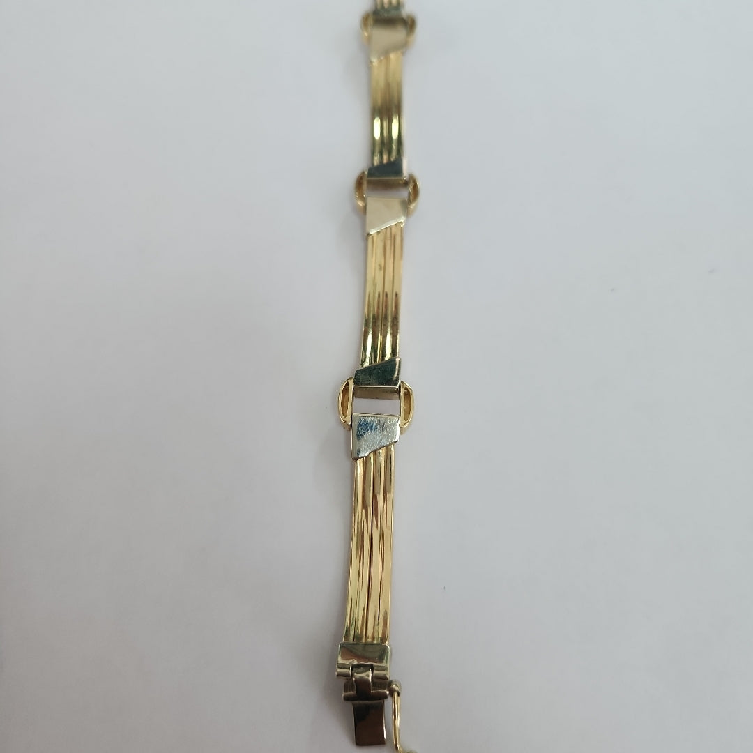 PULSERAS CABALLERO ORO 14K 19.7 (NUEVO)