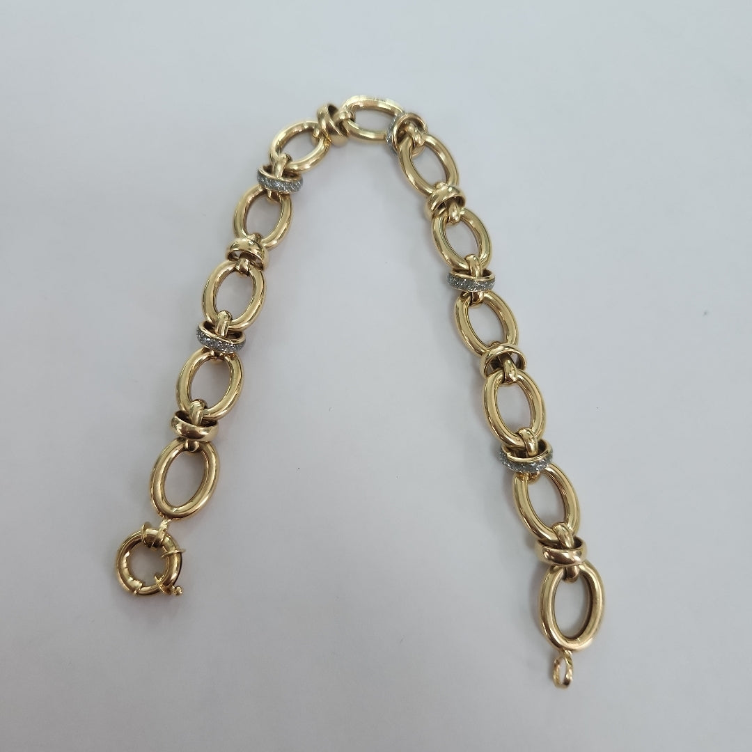 PULSERAS DAMA ORO 14K 9.5 (NUEVO)