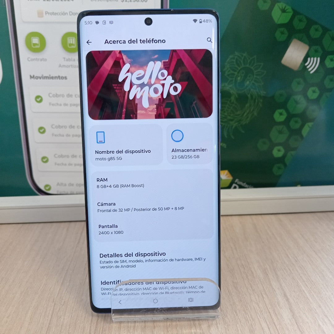 CELULAR MOTOROLA MOTO G85 5G XT2427-1 256 GB 8 GB RAM (SEMINUEVO)