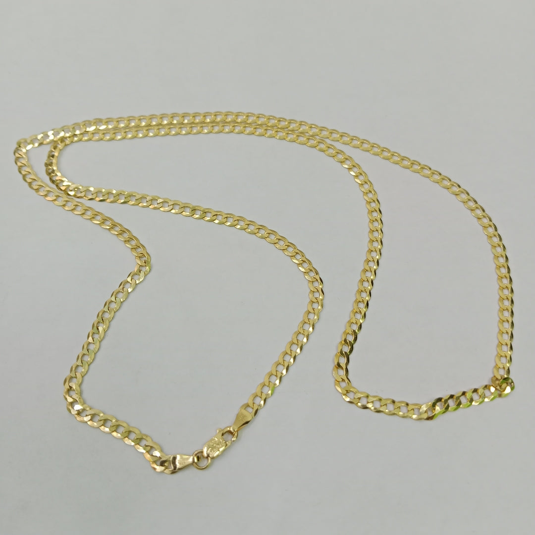 CADENAS BARBADA AMARILLA ORO 14K 7.4 (NUEVO)