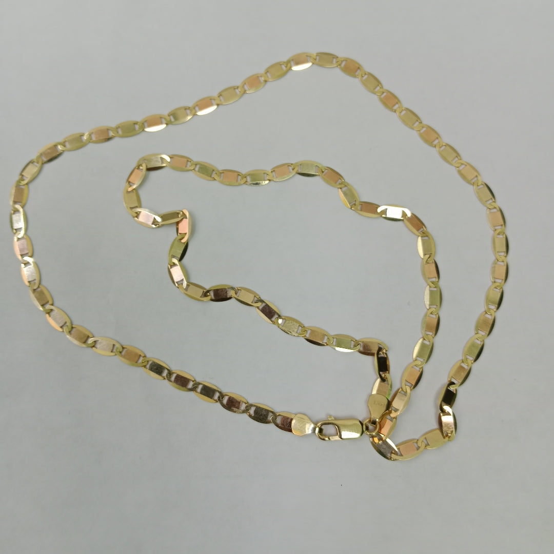 CADENAS VALENTINA/ESPEJO ORO 14K 9.9 (NUEVO)
