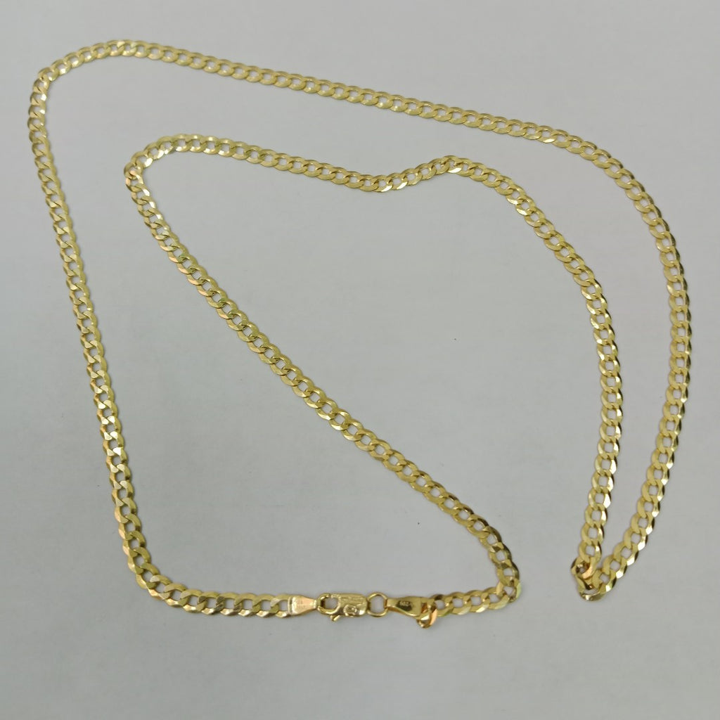 CADENAS BARBADA AMARILLA ORO 14K 7.4 (NUEVO)