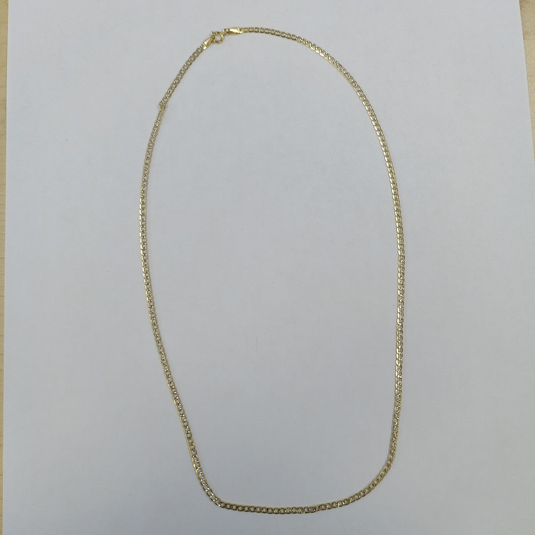 CADENAS BARBADA DIAMANTADA ORO 14K 4.3 (NUEVO)