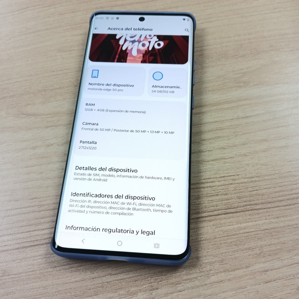 CELULAR MOTOROLA EDGE 50 PRO XT2403-2 (2024) 512 GB 12 GB RAM (SEMINUEVO)