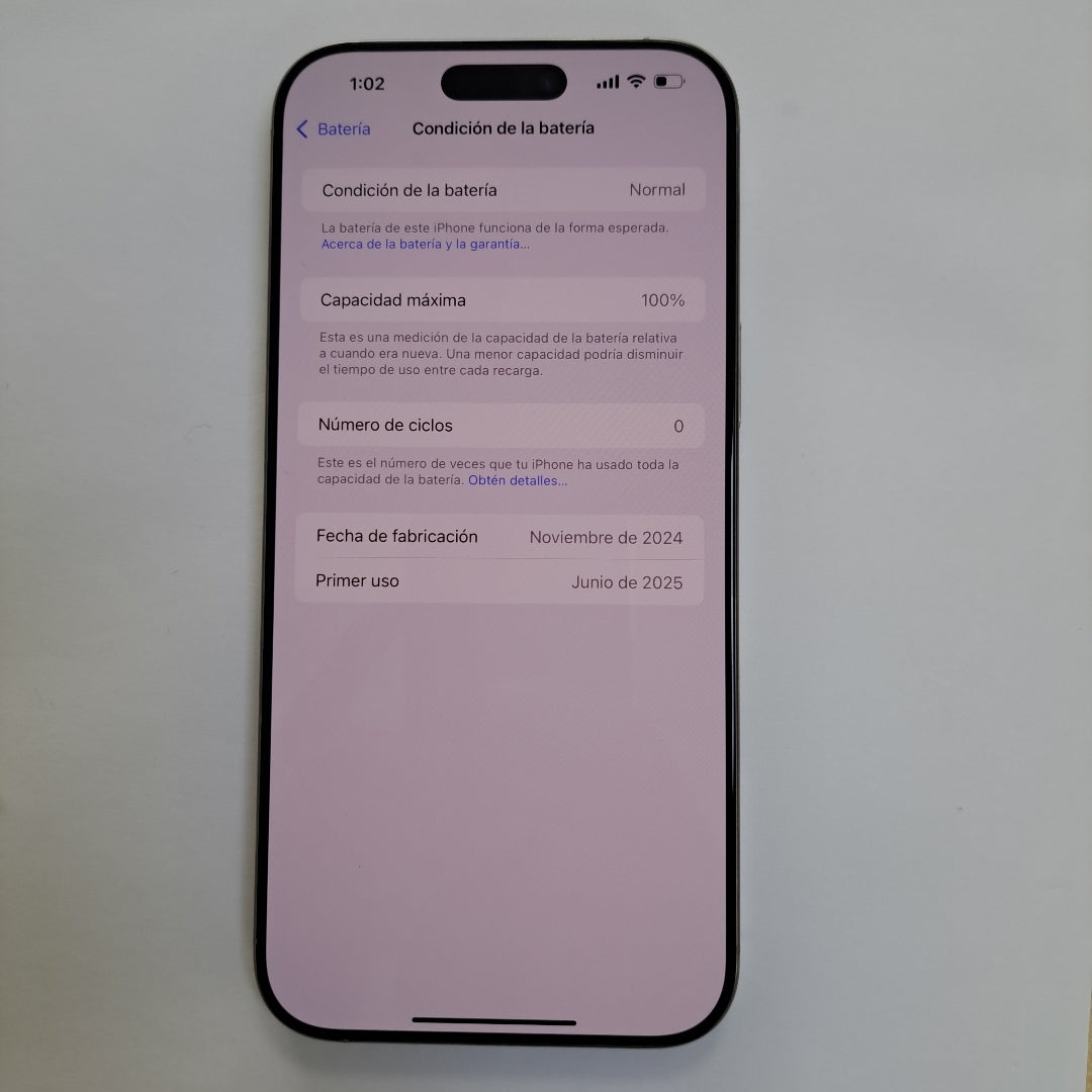 CELULAR APPLE IPHONE 16 PRO MAX A3295 (2024) 512 GB 8 GB RAM (SEMINUEVO)