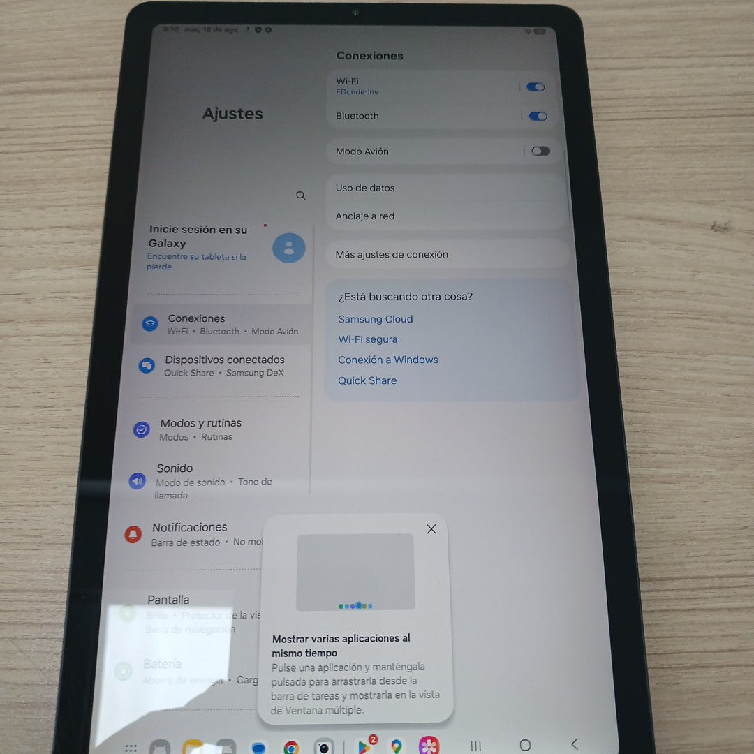 TABLETA SAMSUNG GALAXY TAB S6 LITE SM-P620 (2024) 128 GB 4 GB RAM (SEMINUEVO)