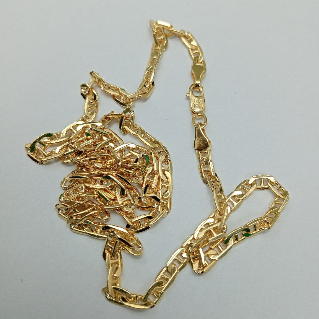 CADENAS GUCHI ORO 14K 10.2 (NUEVO)