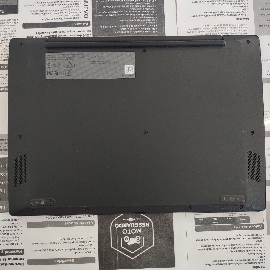 LAPTOP LENOVO IDEAPAD 3 CB 11IGL05 (2022) 64 GB SSD 4 GB RAM (SEMINUEVO)