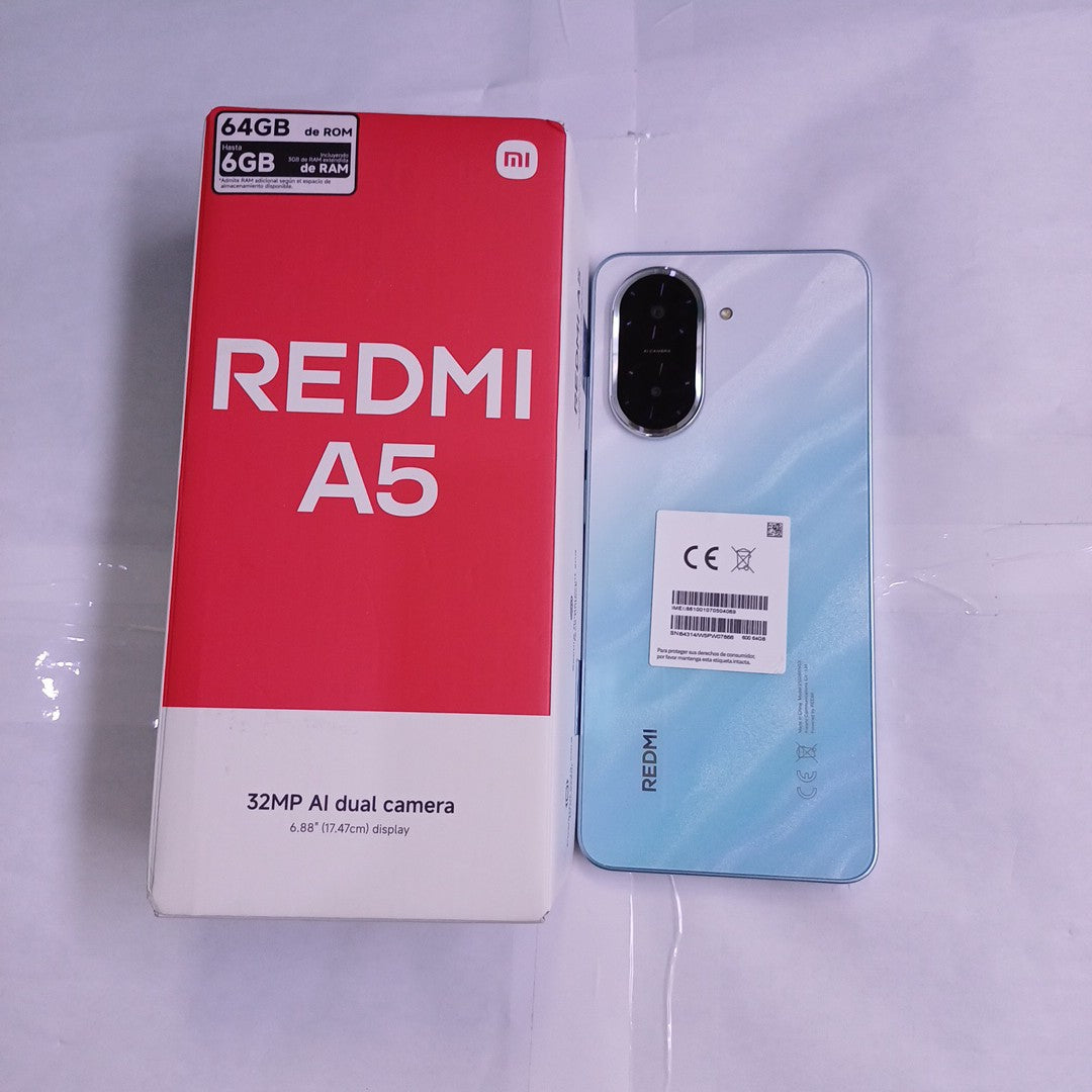 CELULAR XIAOMI REDMI A5 25028RN03L (2025) 64 GB 3 GB RAM (SEMINUEVO)