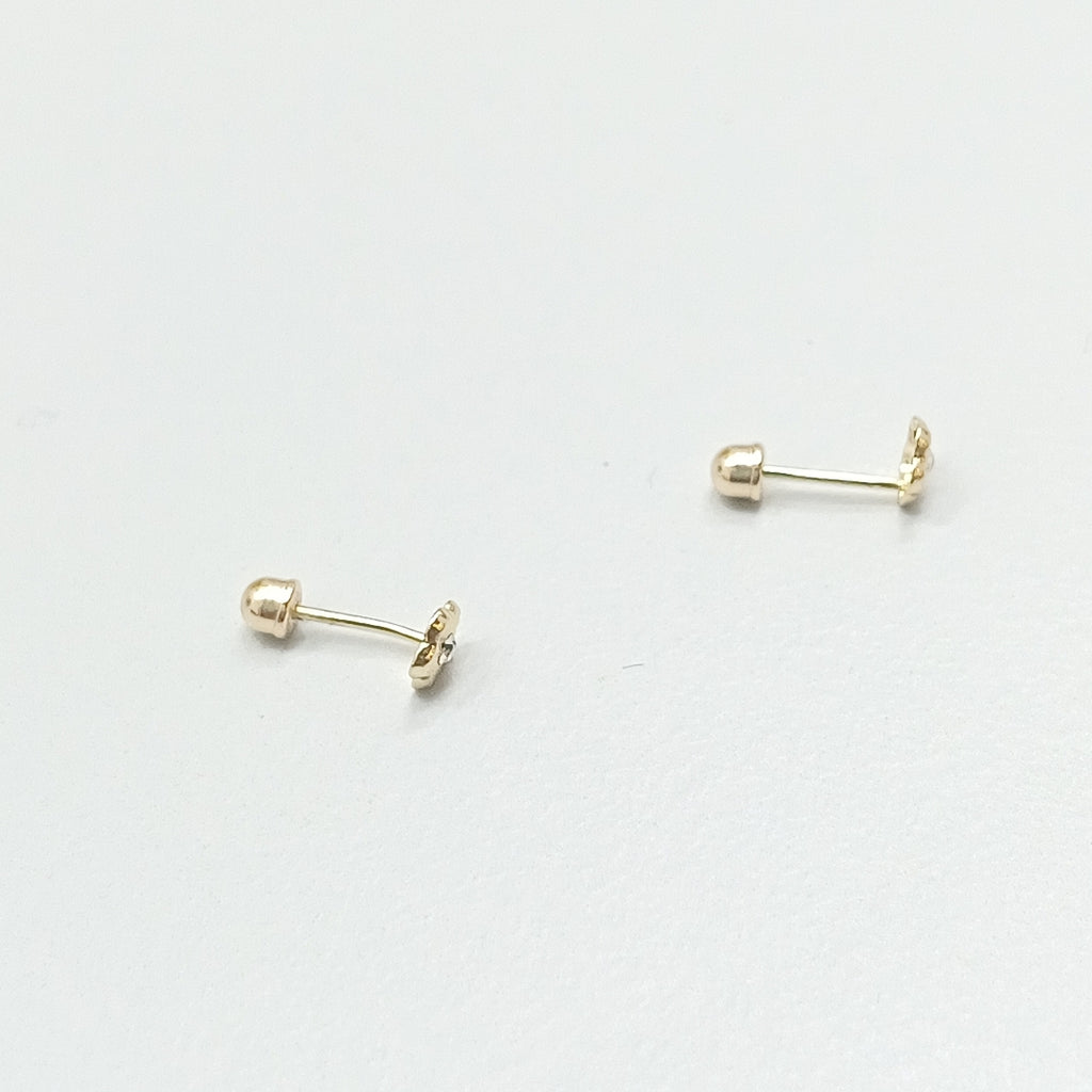 BROQUELES ORO 14K 1 (NUEVO)