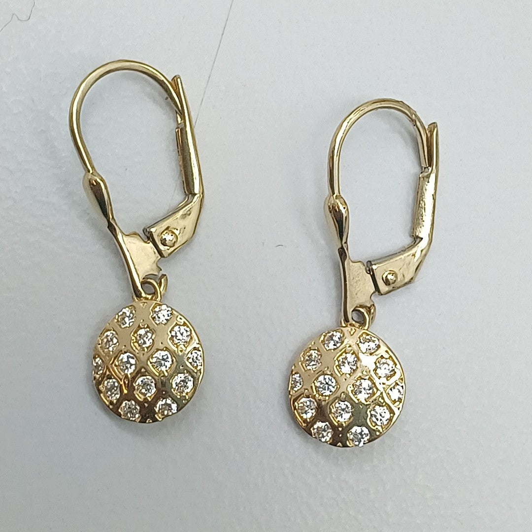 BROQUELES ORO 14K 2.3 (NUEVO)