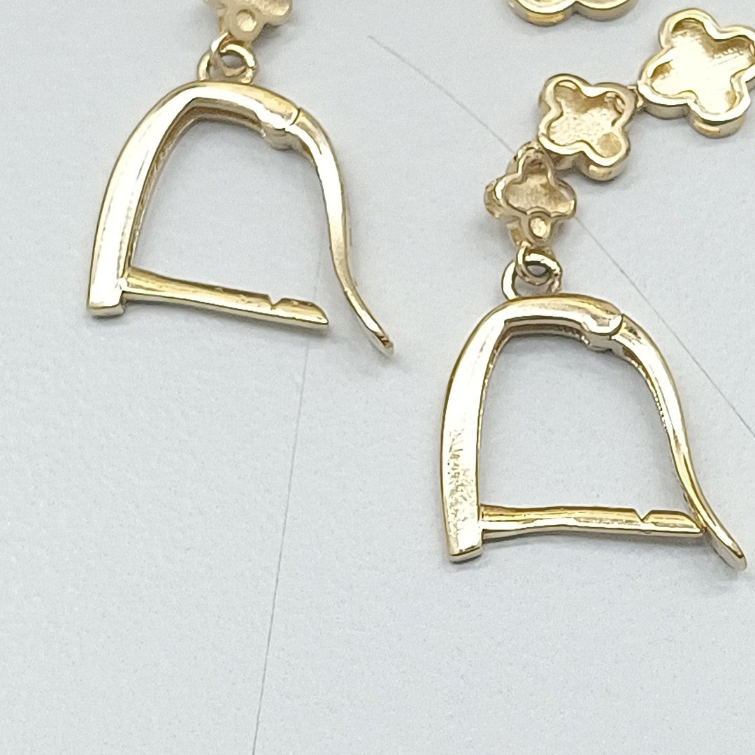 BROQUELES ORO 14K 3.9 (NUEVO)